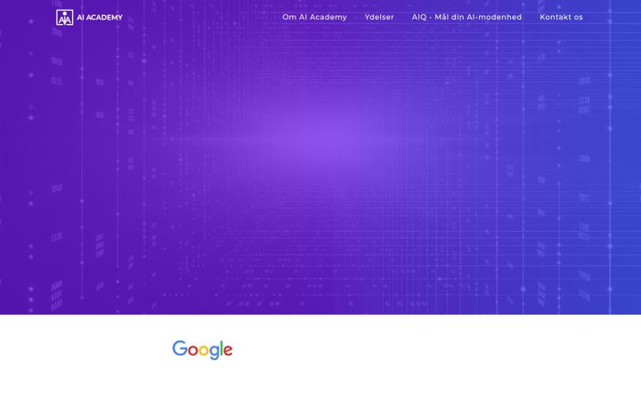 Screenshot of ai-academy.dk