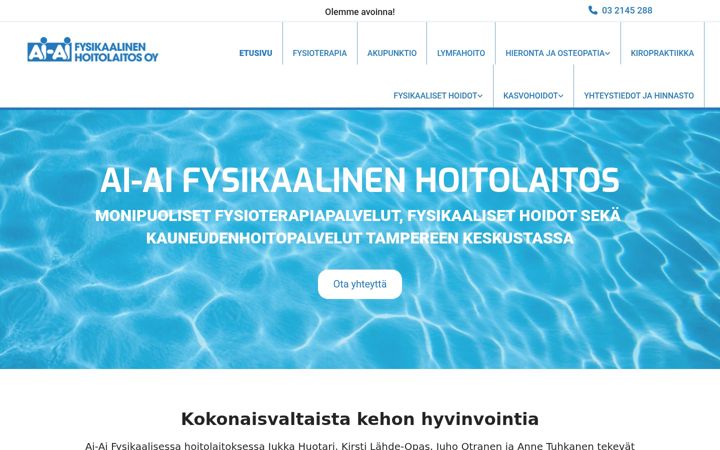 Snimka zaslona za ai-ai.fi