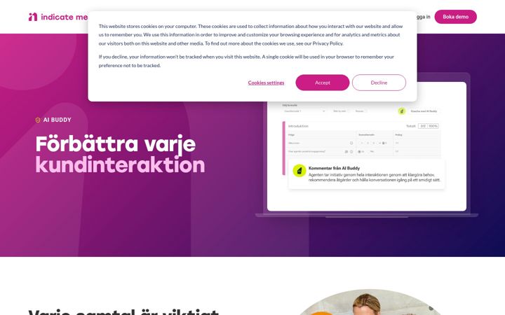 Screenshot of ai-buddy.se
