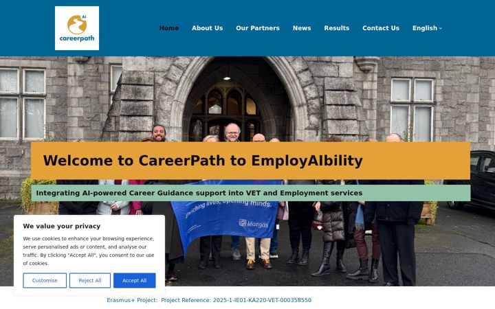 Skærmbillede af ai-careerpath.eu
