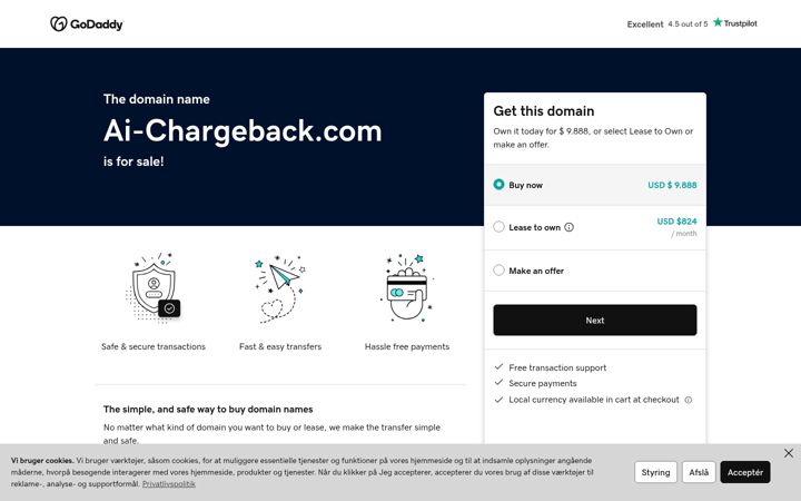 Screenshot of ai-chargeback.com