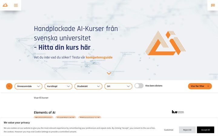 Screenshot of ai-competence.se