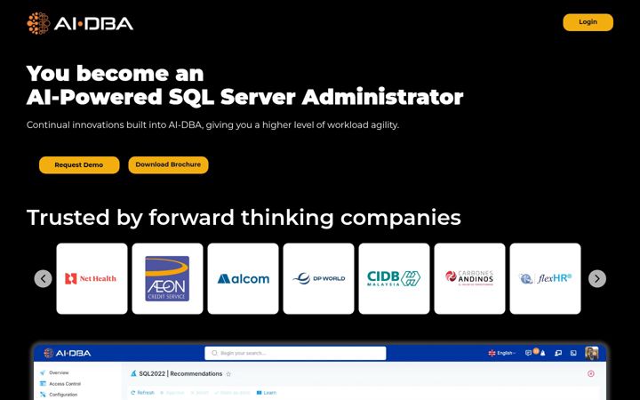 Screenshot of ai-dba.net