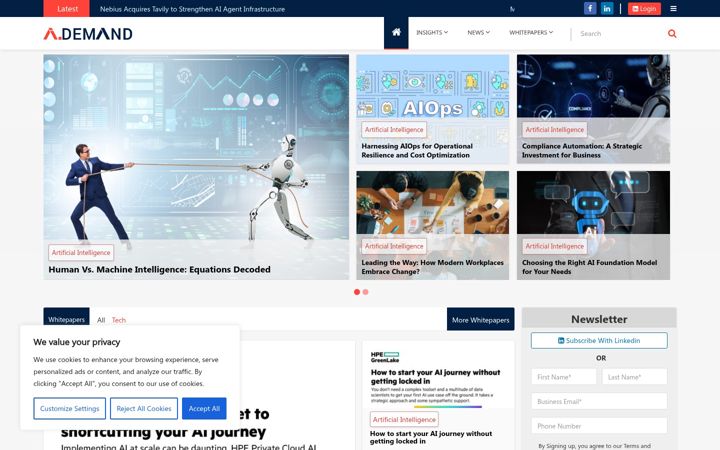 Screenshot of ai-demand.com