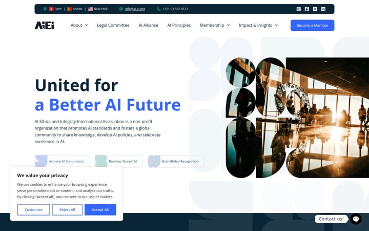 Screenshot of ai-ei.org