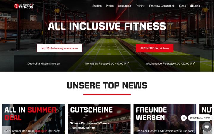 Screenshot του ai-fitness.de