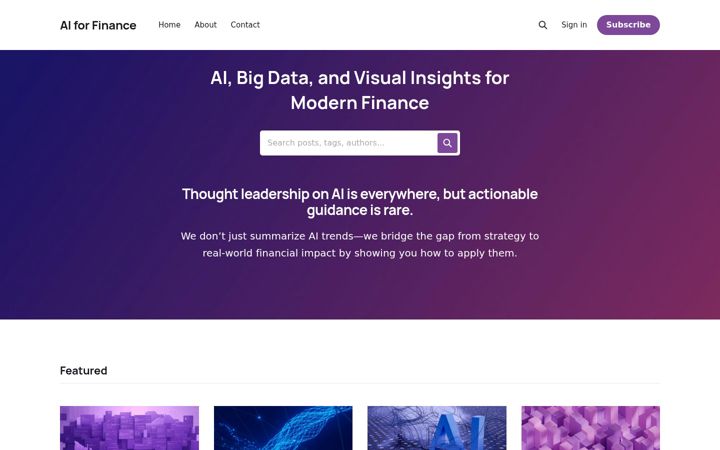 Screenshot of ai-for-finance.com