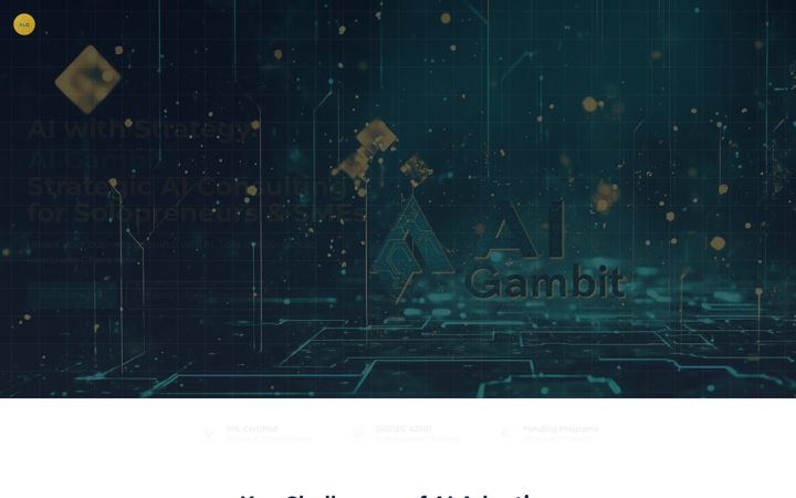 Screenshot of ai-gambit.com