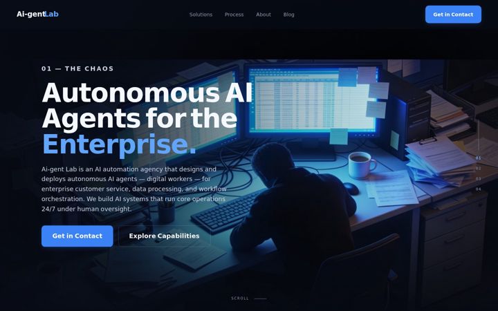 Screenshot of ai-gentlab.com
