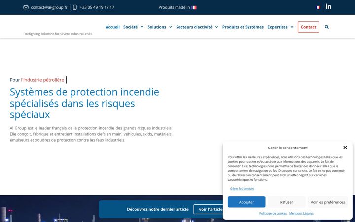 Screenshot ta' ai-group.fr