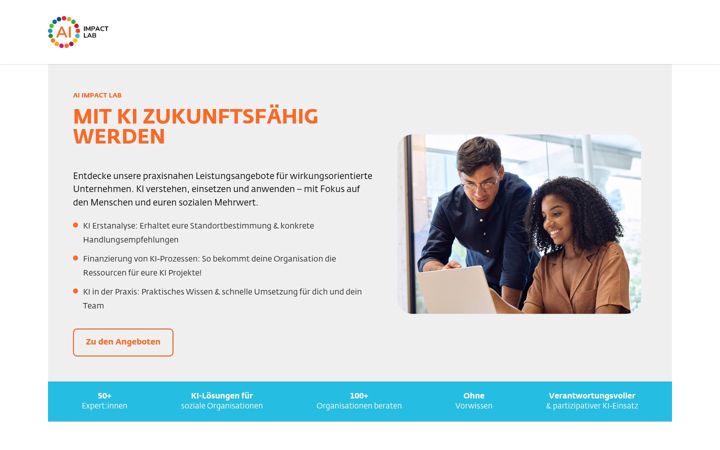 Screenshot of ai-impact-lab.de