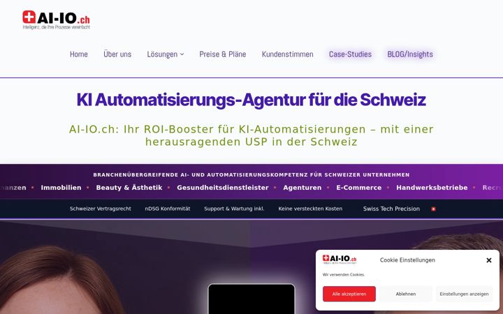Screenshot of ai-io.ch