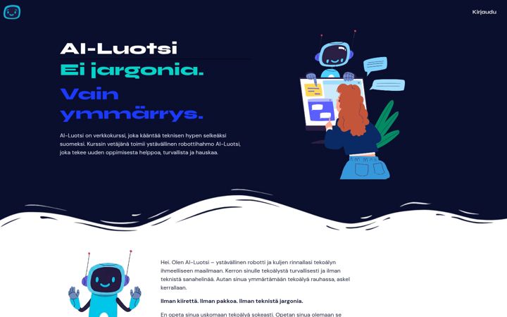 Posnetek zaslona ai-luotsi.fi