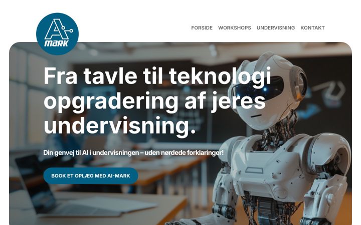Screenshot of ai-mark.dk