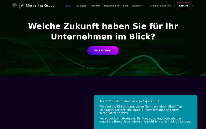 Screenshot stránky ai-marketing-group.com