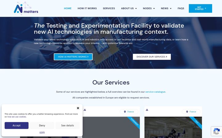 Screenshot of ai-matters.eu