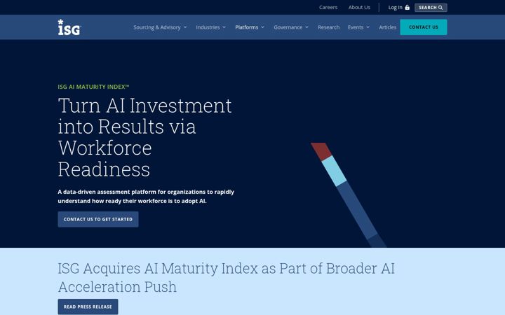 Screenshot of ai-maturity-index.com