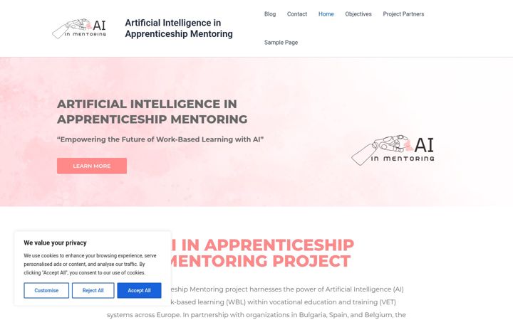 Screenshot of ai-mentoring.eu