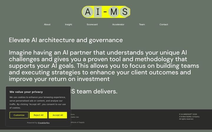 Screenshot von ai-mindshift.ai