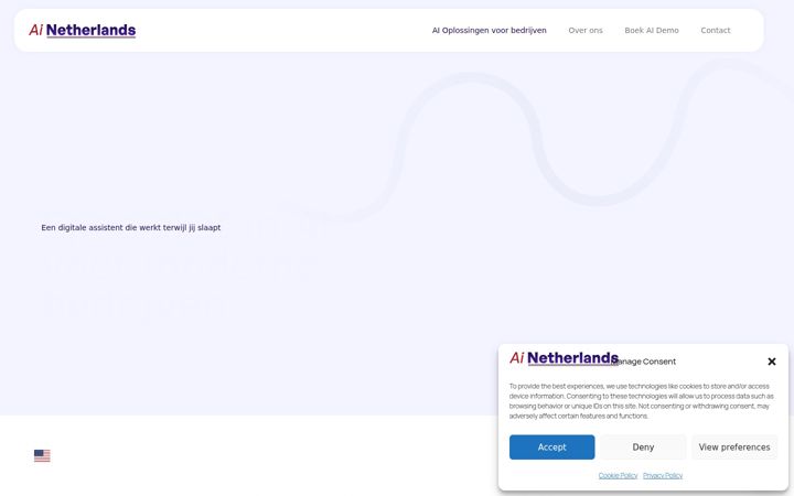 Skærmbillede af ai-netherlands.nl