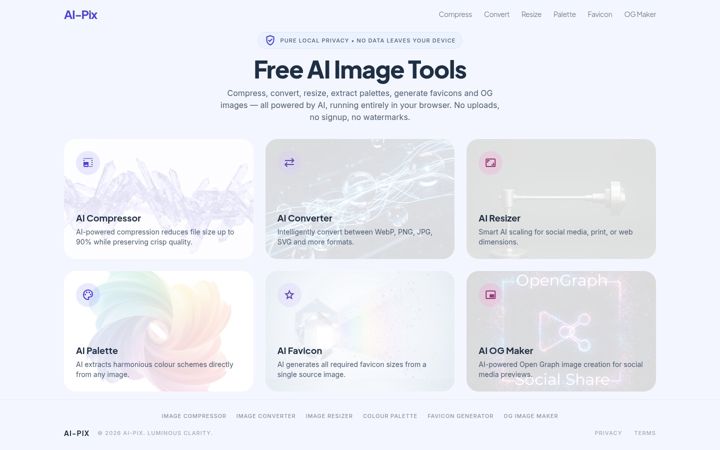 Screenshot of ai-pix.co.uk