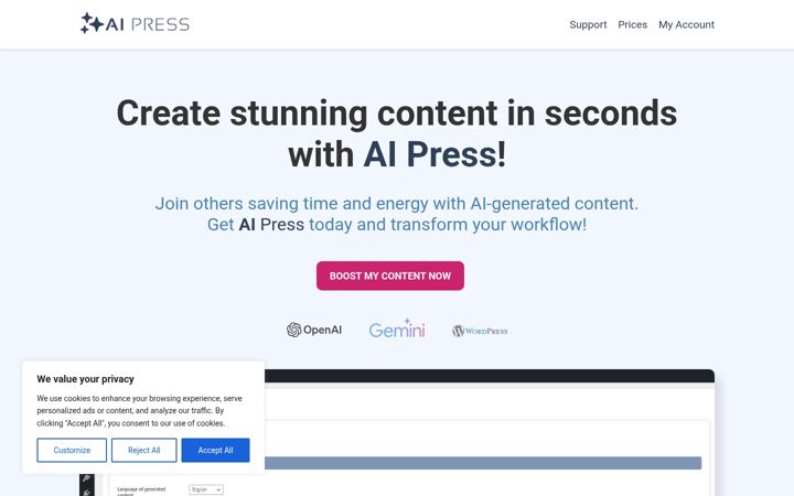 Ekraanipilt saidist ai-press.hu