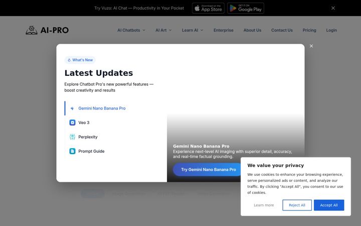 Screenshot of ai-pro.org