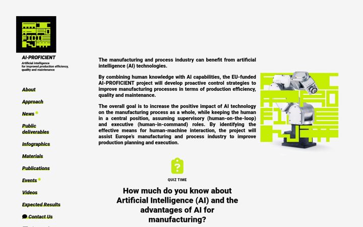 Ekrānuzņēmums no ai-proficient.eu