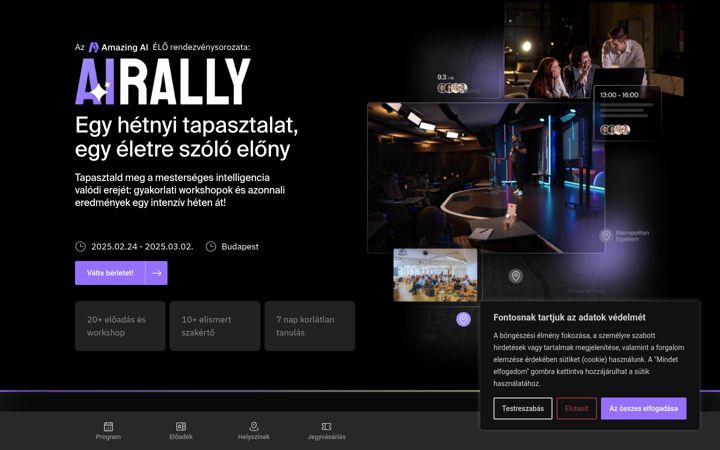 Zrzut ekranu ai-rally.hu