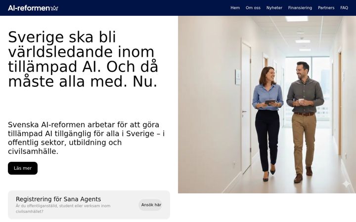Screenshot of ai-reformen.se