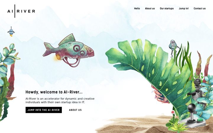 Screenshot van ai-river.com
