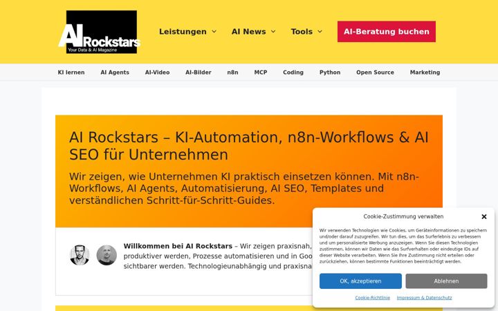 Screenshot of ai-rockstars.de