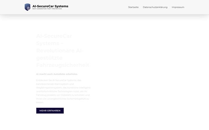 Screenshot of ai-securecar.de