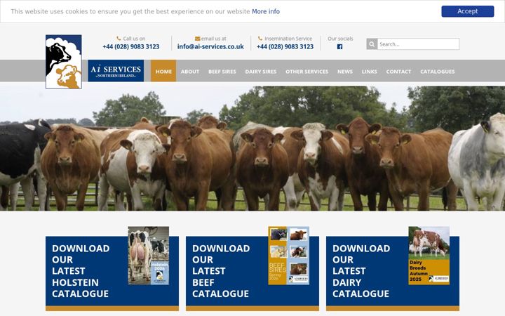 Screenshot of ai-services.co.uk