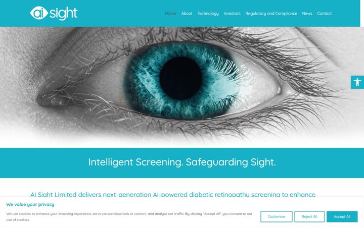 Screenshot of ai-sight.co.uk