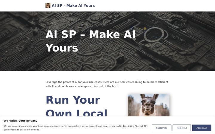 Screenshot of ai-sp.com