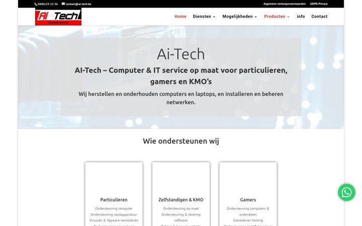Screenshot of ai-tech.be