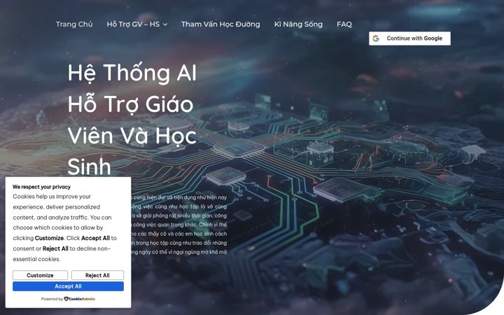 Screenshot of ai-thcs.edu.vn
