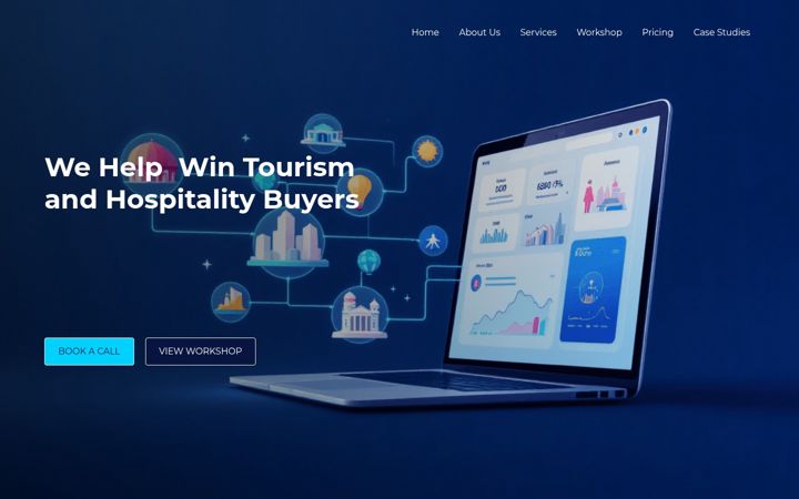 Captură de ecran a ai-tourism-innovator.com