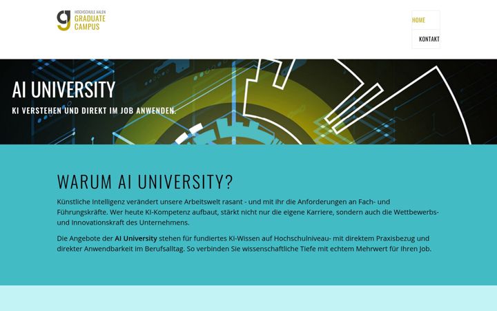 Screenshot of ai-university.de