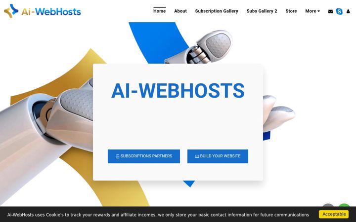 Captură de ecran a ai-webhosts.com