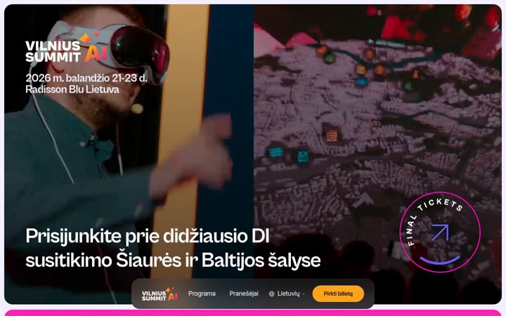 Captură de ecran a ai.lt