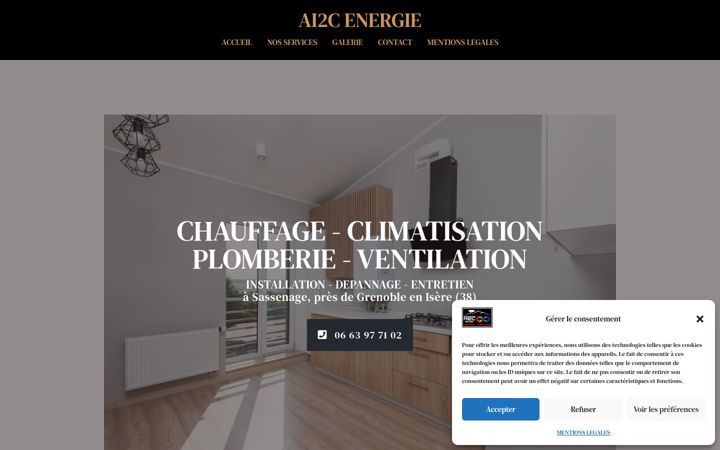 Captură de ecran a ai2c-energie.fr