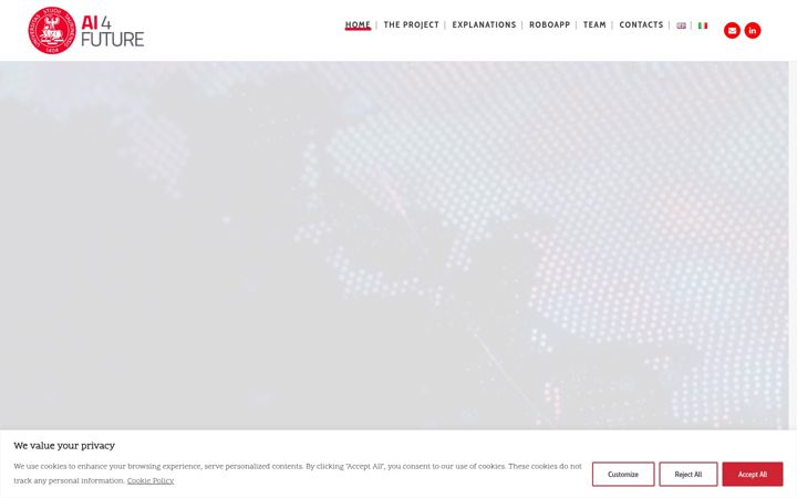 Screenshot of ai4future.unito.it