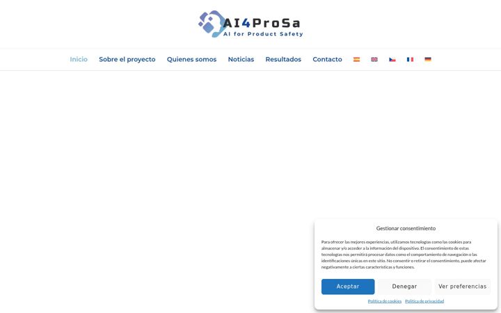 Screenshot of ai4prosa.eu