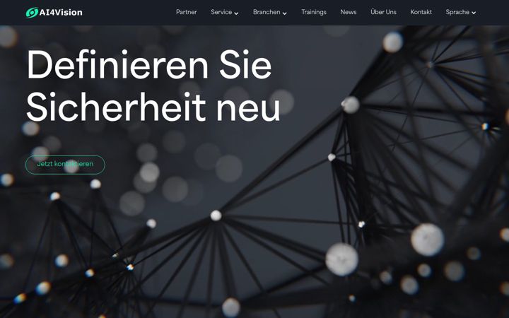 Screenshot of ai4vision.net