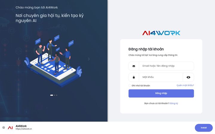 Screenshot of ai4work.vn