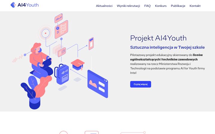 Ekrano kopija ai4youth.edu.pl