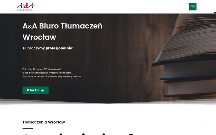 Screenshot di aia-tlumaczenia.pl