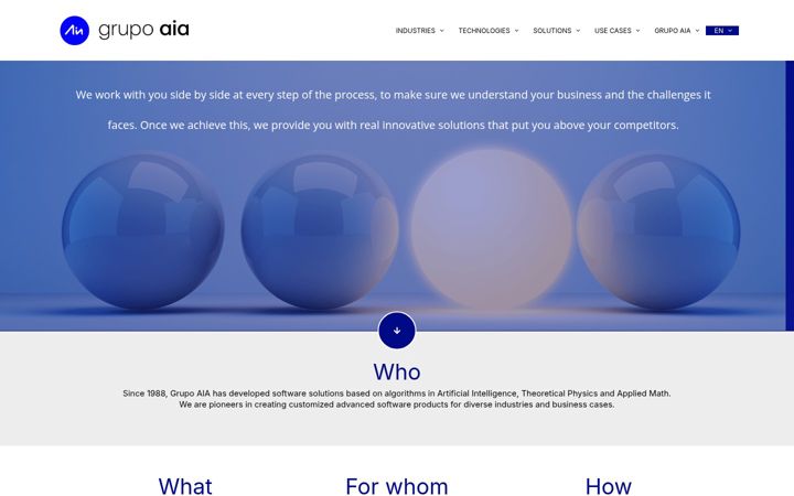 Screenshot of aia.es